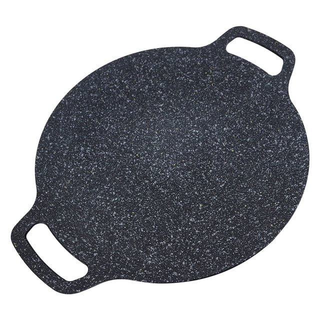 Sartén para Parrilla Coreana Seguridad Duradera Resistencia Al Desgaste Ronda Coreana Parrilla para Barbacoa Pan Antiadherente Aluminio Premium Recubrimiento Interno Parrilla ANGGREK Otros