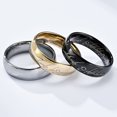 thumbnail image 2 of Anillo de acero europeo y americano El Señor de los Anillos Tungsteno Oro Láser, 2 of 6