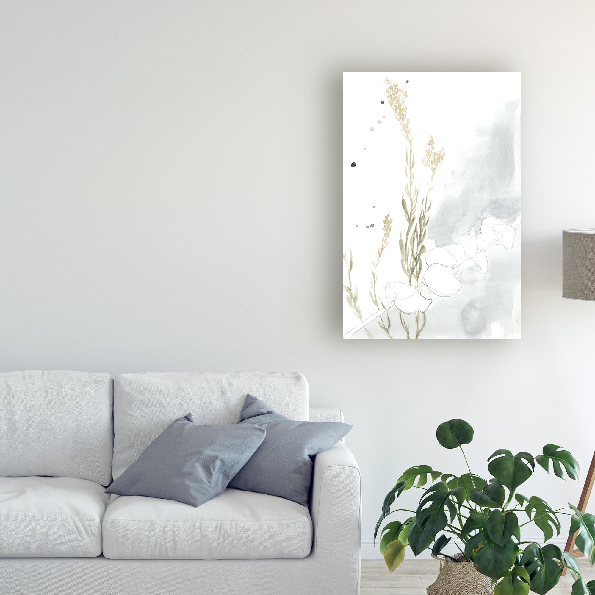 Trademark Fine Art 'Wildflower Triptych II' Canvas Art by Jennifer Goldberger