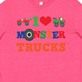 thumbnail image 4 of Inktastic I Love Monster Trucks Youth T-Shirt, 4 of 5