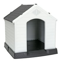 Wubio 32'' Indoor/Outdoor Pet Dog House Fixable Pet Shelter Weather Resistent Gray