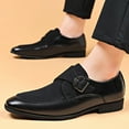 thumbnail image 4 of Wensltd Men's Dress Shoes Comfort Soft Leather Fashion Dress Business Casual Shoes for Men Black, 4 of 9