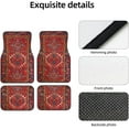 thumbnail image 4 of Car Floor Mats Set of 4, Antique Oriental Turkish Persian Carpet Vehicle Front Rear Carpets Mats Car Floor Rugs Non-Slip Auto Foot Mats Car Accessories Universal Fit for Car SUV Truck Van, 4 of 7