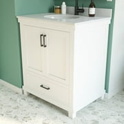 Dorel Living Sunnybrooke 30 Inch Bathroom Vanity with Sink, White