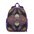 thumbnail image 1 of Ethnic Paisley Ornament School Backpack - Waterproof Ergonomic Student Daypack with Durable Fabric, 1 of 3