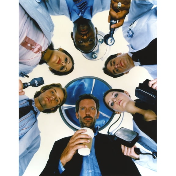 Hugh Laurie Holding a Cup of Coffee Photo Print (8 x 10)