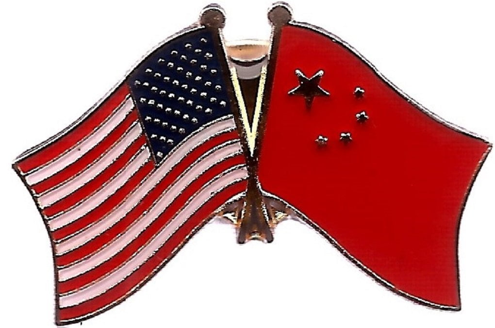 US and China Flag Lapel Pin US & China Pin 