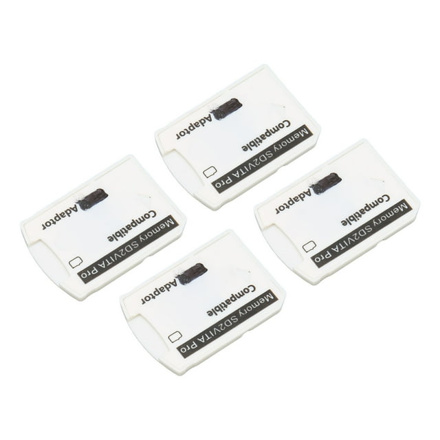 Adaptador de tarjeta de memoria PSV, 4 piezas para adaptador de tarjeta de microalmacenamiento de memoria PSV Adaptador de tarjeta de memoria PSTV diseñado para precisión
