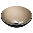 thumbnail image 2 of KRAUS Round Clear Brown Glass Vessel Bathroom Sink, 14 inch, 2 of 8