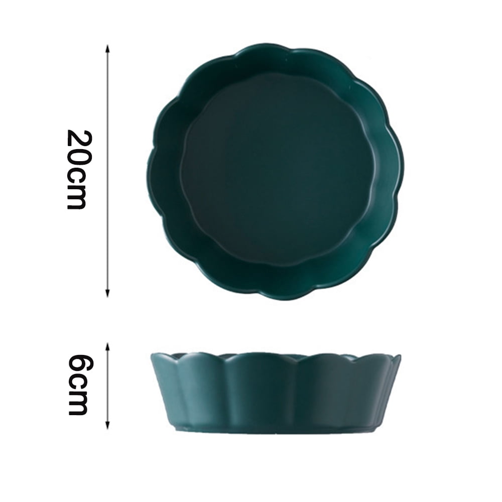 Creative Pet Ceramic Bowl Flower Cat Bowl Large Dog Bowl Anti-Overturning Pet Bowl - green