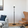thumbnail image 2 of Evelyn&Zoe Frieda 66" Tall Floor Lamp with Glass shade in Blackened Bronze/Seeded, 2 of 11
