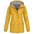 thumbnail image 3 of Neewe Women's Waterproof Rain Jacket Lightweight Raincoat Hooded Hiking Jacket Softshell Windbreaker, 3 of 8