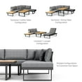 thumbnail image 3 of Greemotion San Jose Modular Teak Solid Wood Sectional Sofa in Gunmetal/Natural, 3 of 11