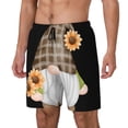 thumbnail image 1 of Fotbe Sunflower Gnomes 4 Traje de Baño para Hombre – Shorts de Natación de Secado Rápido con Forro y Bolsillos-Large, 1 of 6
