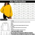 thumbnail image 3 of Evdexr Womens Sweatshirts Long Sleeve Oversized Fleece Crew Neck Solid Color Casual Loose Pullover 2025 Winter Clothes Light Blue 3XL, 3 of 7