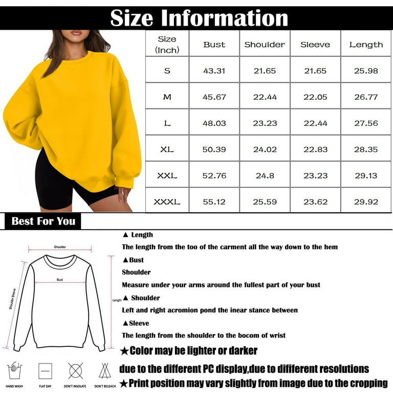 SnnmBlm Women Crew Neck Sweatshirts Drop Shoulder Fleece SnnmBlm Women Crew Neck Sweatshirts Drop Shoulder Fleece