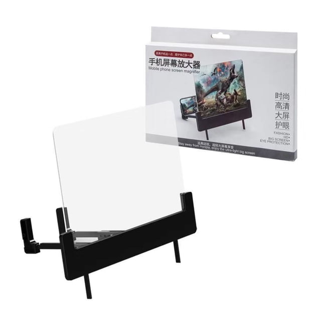 Portable Screen Holder Stand, Phone Mobile Expander Magnifier, Folding, Plastic, Enlarges Screen 2 - 3 Times