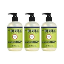 Mrs. Meyer's Clean Day Hand Soap Liquid, Lemon Verbena, 12.5 fl oz (3 pack) (Bundle)