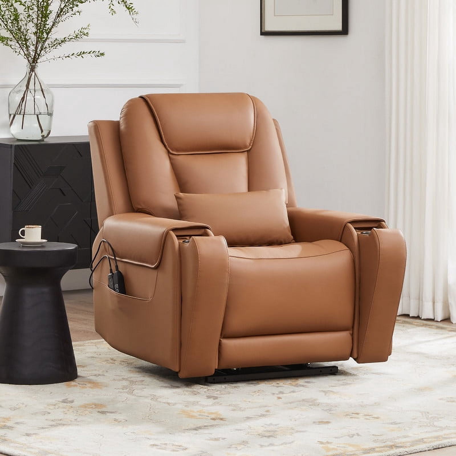 CHITA Lift Recliner with Heat and Massage for Elderly, Saddle