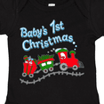 thumbnail image 4 of Inktastic Baby's 1st Christmas Train with Presents and Tree Boys or Girls Baby Bodysuit, 4 of 5