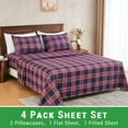 thumbnail image 3 of Gogreen 4PC Deep Pocket Queen Sheet Set Fit 14", Breathable Microfiber Super Soft Queen Size Sheet Set, Luxury Hotel Style Home Decor Queen Bed Sheet Set, Gift for Women, Men, 3 of 25