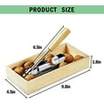 thumbnail image 2 of Heavy Duty Pecan Nut Cracker Tool with 4 Forks, Wood Handle Base with Rectangular Wooden Box Base for Walnuts, Chestnuts, Almonds, Pecans, Hazelnuts$$Home Decor, Kitchen, & Other, 2 of 7