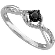 1/5 Carat T.W. Black Diamond Sterling Silver Promise Ring