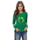 thumbnail image 4 of Blusas y camisas de manga larga con cuello redondo, moda del Día de San Patricio, blusa informal con estampado bonito de manga larga para niños y niñas., 4 of 5
