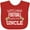 Red, variant on Inktastic Watching Football with My Uncle Boys or Girls Baby Bib