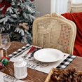 thumbnail image 5 of Merry Christmas Placemats 12x18 Inches Set of 4, Xmas Tree Seasonal Farmhouse Burlap Buffalo Plaid Indoor Kitchen Dining Table Decorations for Home Party AP193-18, 5 of 6