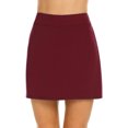 thumbnail image 3 of Ruziyoog Skirts for women Womens Active Performance Skort Lightweight Skirt for Running Tennis Golf SportWine S, 3 of 5