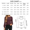 thumbnail image 5 of SUNBS Long Sleeve Shirts for Women Business Casual Tops Dressy Blouses Crewneck Trendy Clothes, 5 of 8