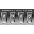 thumbnail image 2 of McCaughey Irish Coat of Arms Pint Glasses - Set of 4 (Sand Etched), 2 of 2