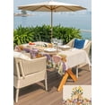 thumbnail image 4 of Easter Bunny Outdoor Tablecloth - 52x70 Inch Rectangle Dining Table Cover, Spring Floral Vintage Botanical Rabbits Beige Waterproof Outdoor Table Cloth with Umbrella Hole & Zipper for Picnic/Patio, 4 of 7