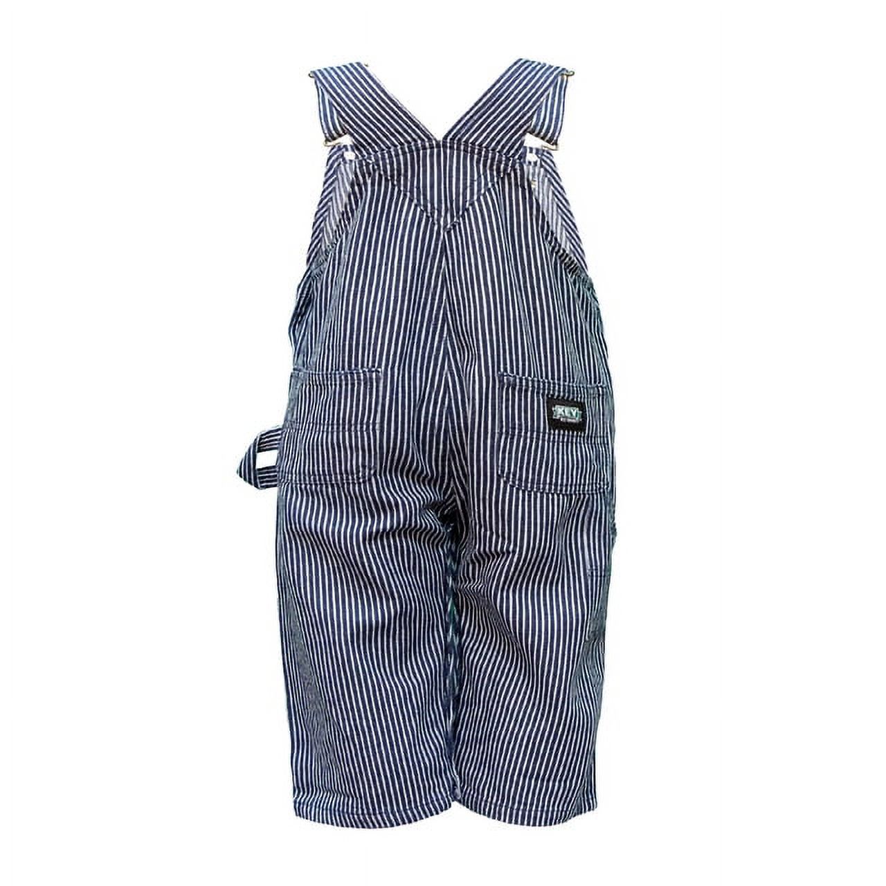 Infant Bib Overall - Hickory Stripe