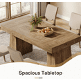 thumbnail image 6 of 55-Inch Yellow Mid-Century Modern Dining Table, Rectangular Wood Kitchen Table With Sturdy Legs, Seats 4-6 For Small Space, Dining Room & Home, 6 of 7