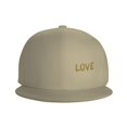thumbnail image 2 of ZICANCN Gold Love Pattern Baseball Caps, Trucker Hats for Men And Women, Adjustable Breathable Flat Caps, Natural, 2 of 8