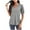 Gray1, variant on JGGSPWM Women's Casual Loose Fit V-Neck Puff Sleeve Blouse for Summer Dressy Tops Shirts Black L