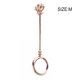 thumbnail image 5 of Wosthever Anillo de soporte para cigarrillos, apariencia exquisita, adorno resistente a la corrosión, mano de obra fina, suministros de tabaco, encendedores Oro rosa brillante 17 mm, 5 of 6