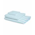 thumbnail image 2 of Aqua Blue Green Towel Set of 3, Soft Microfiber Bath Towels, Hand Towel, Washcloths, Checkered Plaid Gingham Lattice Trellis Quick-Dry Absorbent Towels for Bathroom Kitchen Hotel Beach Gym Spa, 2 of 7