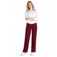 thumbnail image 2 of Adar Universal Low-Rise Multipocket Drawstring Straight Leg Pants Tall - 510T - Burgundy - S, 2 of 4