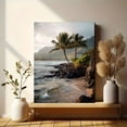 thumbnail image 6 of Tropical Palm Trees Beach Landscape Canvas Print, Wall Art for Living Room, Bedroom, Bathroom, Kitchen, Office, Hotel, Cafe, 6 of 8