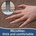 thumbnail image 3 of Bathroom Rug, Soft Absorbent Bathroom Mat and Bath Mat, Premium Microfiber Shag Bath Rug Machine Washable Dark Gray,20" x 32", 3 of 7