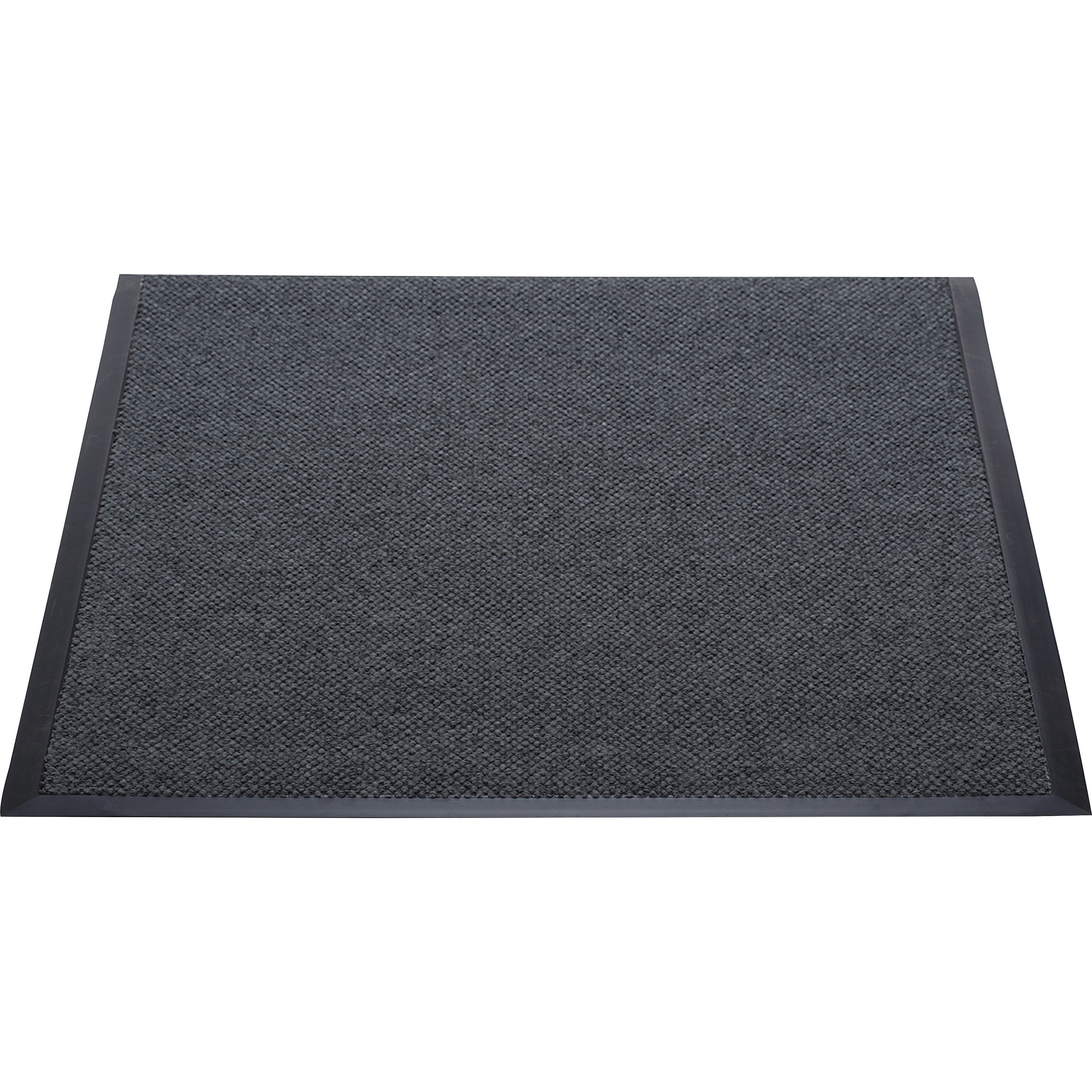 Genuine Joe Ultraguard Berber Heavy Traffic Mat - Hard Floor, Indoor, Outdoor - 72" Length X 48" Width - Rubber -  Black