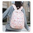 thumbnail image 2 of BUTIED Schoolbag Set Floral Prints Backpack Lightweight Textured Fabric Bookbag with Crossbody Lunch Bag Pencil Pouch,  Perfect for College & 6-15, 2 of 9
