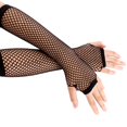 thumbnail image 4 of 2 Paires de Gants Longs Sans Doigts en Résille Néon Mode pour Femmes Sexy Beau Réchauffe-Bras, Vert Herbe, 4 of 9