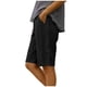 thumbnail image 3 of TaTaai Women's Summer Loose Straight Solid Color Linen Shorts Drawstring Elastic Waist Side Lace Design With Pockets Casual Comfy Ladies Shorts For Daily Vacation And Seaside Wear Gift, 3 of 8