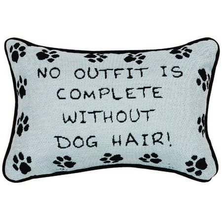 Edge Pillow - Manual Woodworkers & Weavers No Outfit is Complete Dog Hair Word Knife Edge Lumbar Pillow