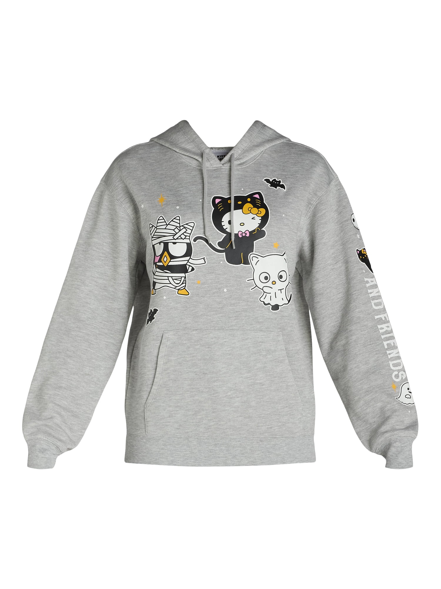 Hello Kitty Women’s Halloween Graphic Hoodie Sweatshirt with Long Sleeves, Sizes XXS-XXL