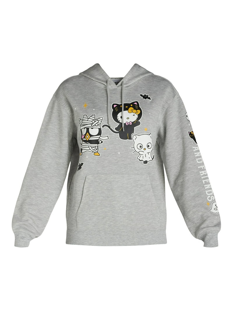 Hello Kitty Women's Halloween Graphic Hoodie Sweatshirt with Long